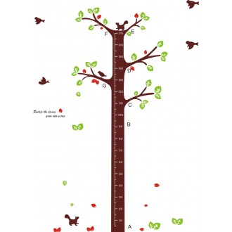 Tree Growth Chart Wall Sticker